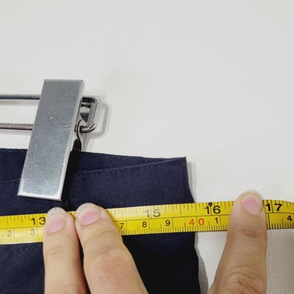 Orly Navy Blue Pleated Uniform Shorts Mid Length Womens Casual Retro Style 10 - Picture 11 of 11